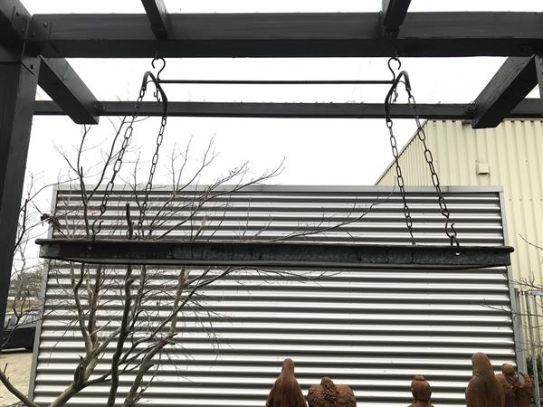 Grote foto een hang bak pannenrek bloembak kopjesrek keukenrek industri le look tuin en terras tuindecoratie
