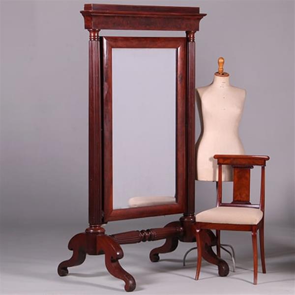 Grote foto hollandse biedermeier passpiegel kantelbaar origineel glas ca 1825 no.412025 antiek en kunst spiegels