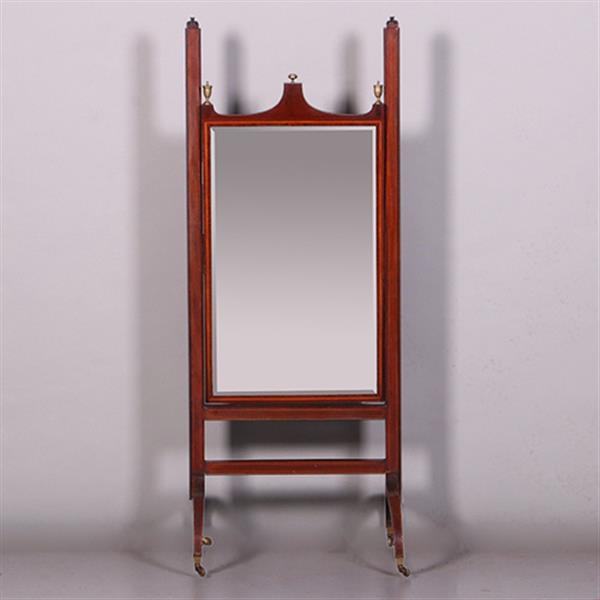 Grote foto unieke in hoogte verstelbare engelse passpiegel ook kantelbaar ca 1890 no.412015 antiek en kunst spiegels