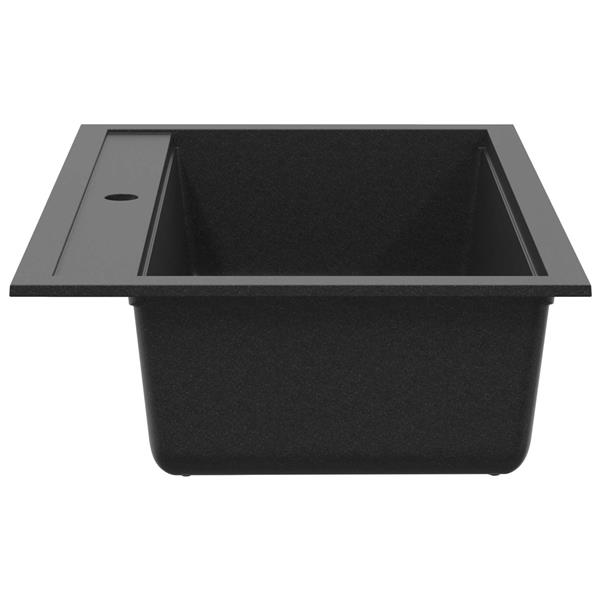 Grote foto vidaxl wasbak zwart 795 x 505 mm graniet huis en inrichting keukens
