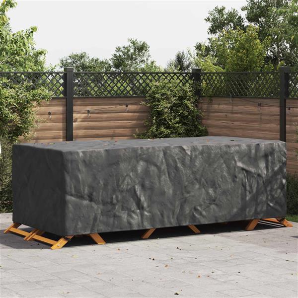 Grote foto vidaxl meubelhoes effen zwart 300 x 140 x 90 cm 210d tuin en terras tuinmeubelen