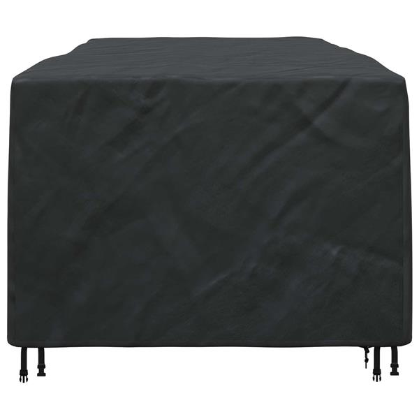 Grote foto vidaxl meubelhoes effen zwart 300 x 140 x 90 cm 210d tuin en terras tuinmeubelen