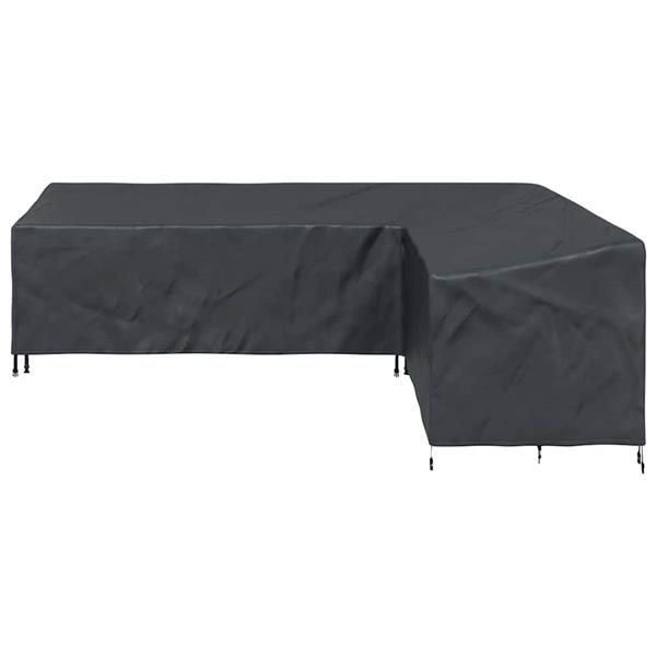 Grote foto vidaxl meubelhoes zwart 286 x 222 x 80 cm 210d oxford stof tuin en terras tuinmeubelen