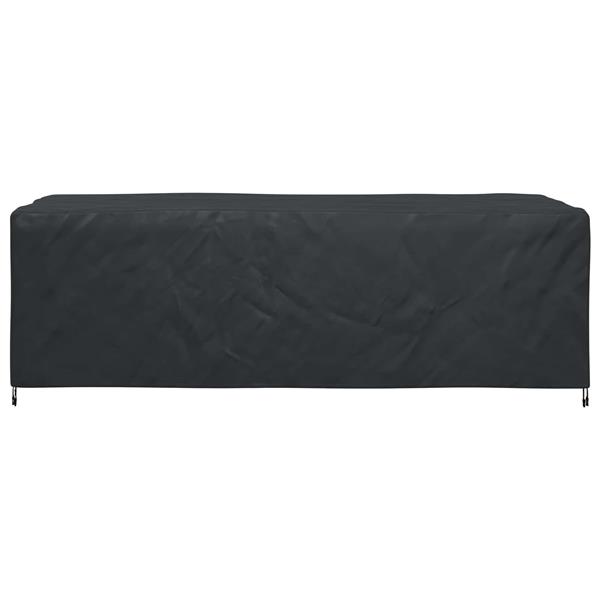 Grote foto vidaxl meubelhoes effen zwart 300 x 140 x 90 cm 210d tuin en terras tuinmeubelen