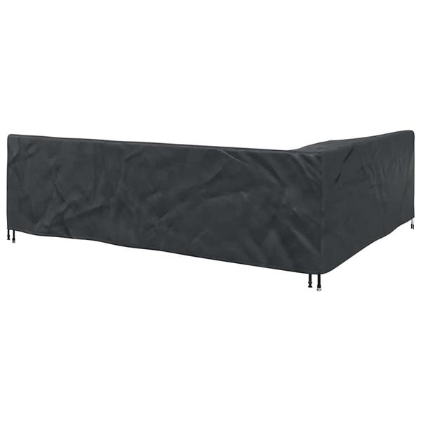 Grote foto vidaxl meubelhoes zwart 286 x 222 x 80 cm tuin en terras tuinmeubelen