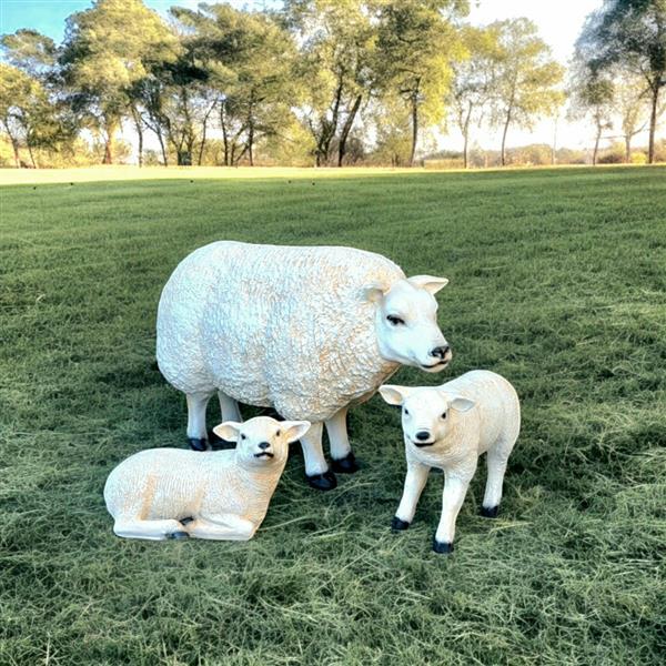 Grote foto koe beeld geit beeld varken lammetje kalf beeld tuin en terras tuinbeelden en tuinkabouters