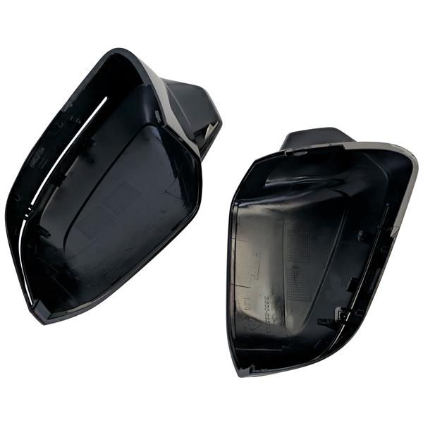 Grote foto dit betreft een bmw g60 g61 5 serie mpe style glans zwarte spiegelkappen set auto onderdelen tuning en styling