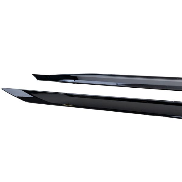 Grote foto dit betreft een set bmw g60 g61 glans zwarte mpe side skirt extensions auto onderdelen tuning en styling