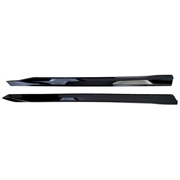Grote foto dit betreft een set bmw g60 g61 glans zwarte mpe side skirt extensions auto onderdelen tuning en styling