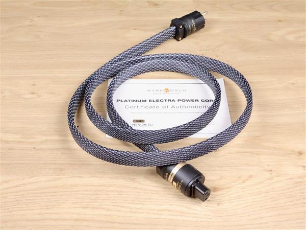 Grote foto wireworld audio platinum electra 7 high end audio power cable 2 0 metre audio tv en foto onderdelen en accessoires
