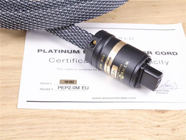 Grote foto wireworld audio platinum electra 7 high end audio power cable 2 0 metre audio tv en foto onderdelen en accessoires