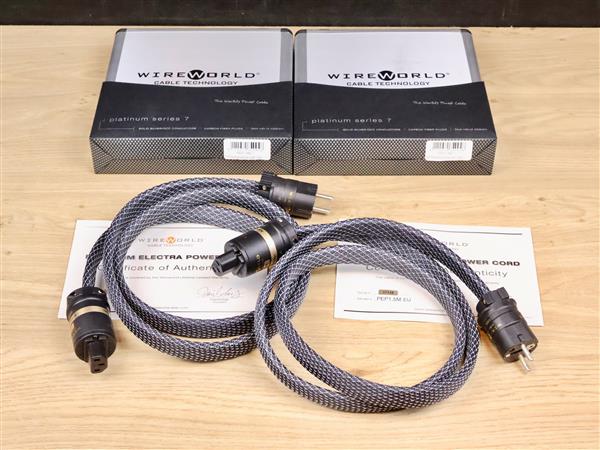 Grote foto wireworld audio platinum electra 7 high end audio power cables 1 5 metre 2 available audio tv en foto onderdelen en accessoires