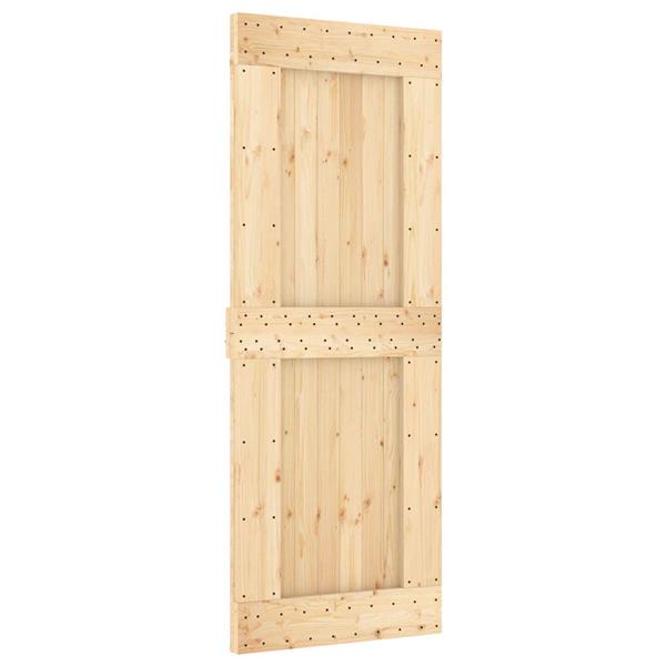 Grote foto vidaxl deur narvik naturel 80 x 210 cm massief grenenhout doe het zelf en verbouw deuren en horren