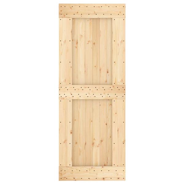 Grote foto vidaxl deur narvik naturel 80 x 210 cm massief grenenhout doe het zelf en verbouw deuren en horren