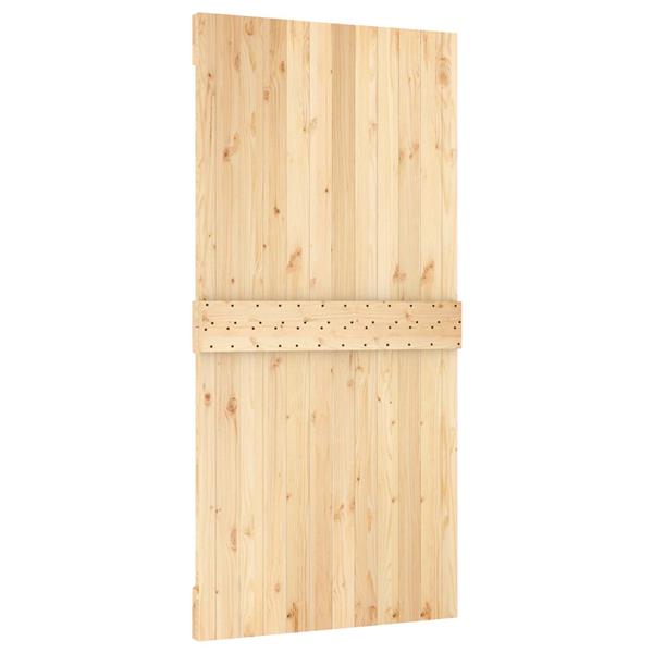 Grote foto vidaxl deur narvik naturel 100 x 210 cm massief grenenhout doe het zelf en verbouw deuren en horren