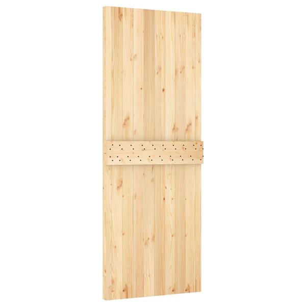 Grote foto vidaxl deur narvik naturel 80 x 210 cm massief grenenhout doe het zelf en verbouw deuren en horren