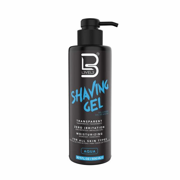 Grote foto l3vel3 transparante shaving gel aqua 500ml kleding dames sieraden