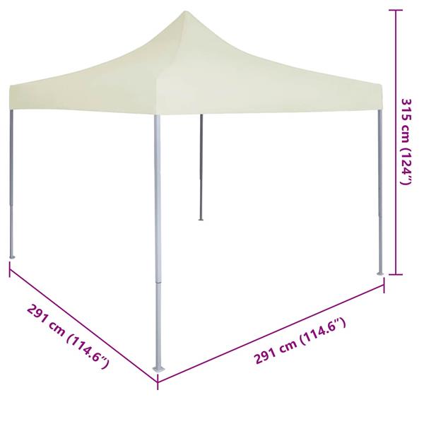 Grote foto vidaxl partytent cr me 291 x 291 x 315 cm oxford stof tuin en terras overige tuin en terras