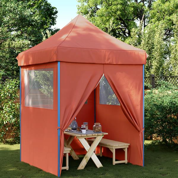 Grote foto vidaxl partytent terracotta 200 x 200 x 306 cm oxford stof tuin en terras overige tuin en terras