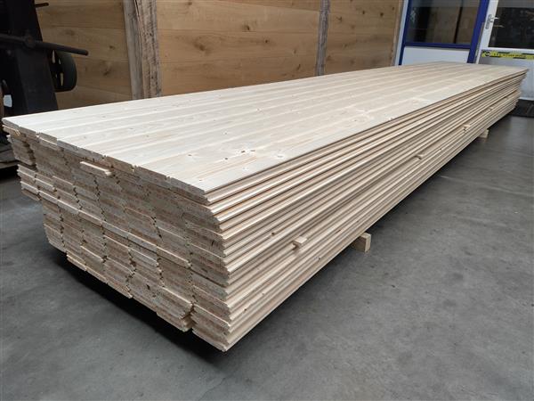 Grote foto vurenhouten kraaldelen 18x115mm x510cm doe het zelf en verbouw hout en planken