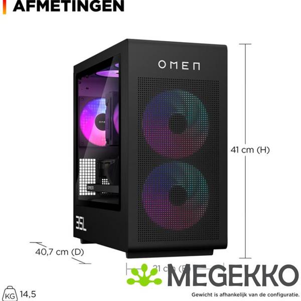 Grote foto hp omen 35l gt16 1071nd amd ryzen 7 rtx 5070 gaming desktop computers en software overige computers en software
