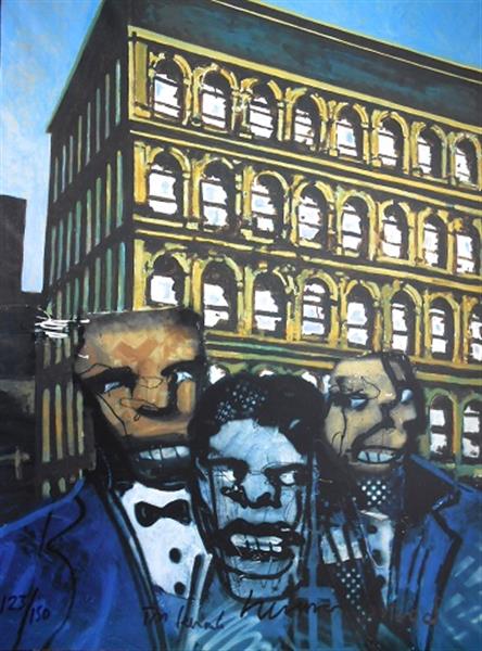 Grote foto herman brood elm street antiek en kunst litho en zeefdrukken