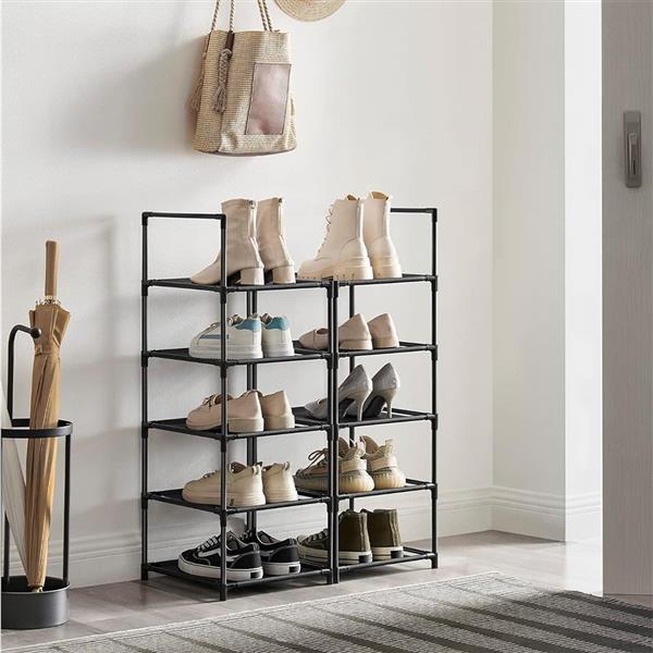 Grote foto slimlogy slimtower schoenenrek 10 niveaus stapelbaar 33x33x173 cm diversen overige diversen