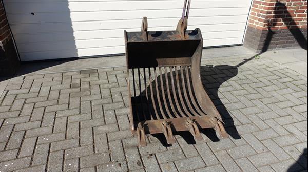 Grote foto eurosteel puinbak met tanden cw10 70 cm doe het zelf en verbouw aanbouwdelen