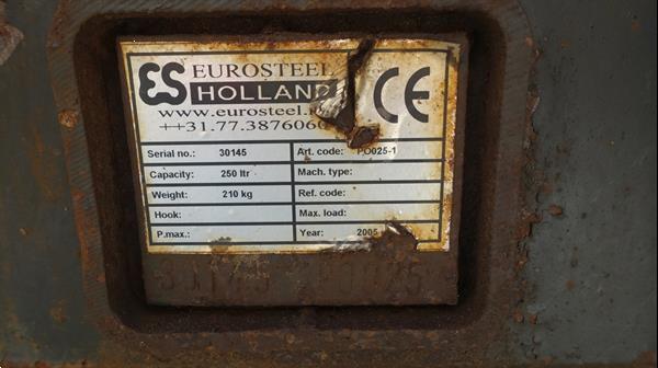 Grote foto eurosteel puinbak met tanden cw10 70 cm doe het zelf en verbouw aanbouwdelen