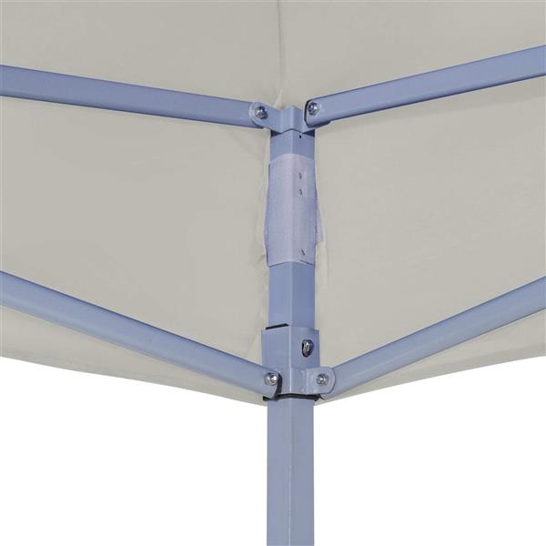 Grote foto vidaxl partytent cr me 200 x 200 x 315 cm oxford stof tuin en terras overige tuin en terras