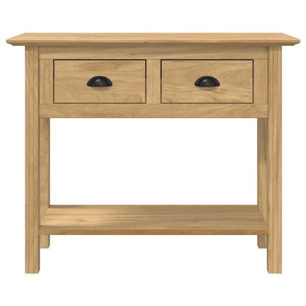 Grote foto vidaxl wandtafel bodo honingbruin 91 x 34.7 x 74 cm bewerkt hout huis en inrichting eettafels