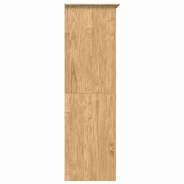 Grote foto vidaxl kledingkast bodo honingbruin 53 5 x 99 x 173 cm bewerkt hout huis en inrichting overige