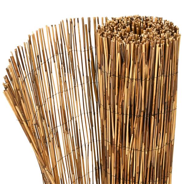 Grote foto vidaxl tuinhek ge carboniseerd 1000 x 90 cm riet tuin en terras hekken en schuttingen