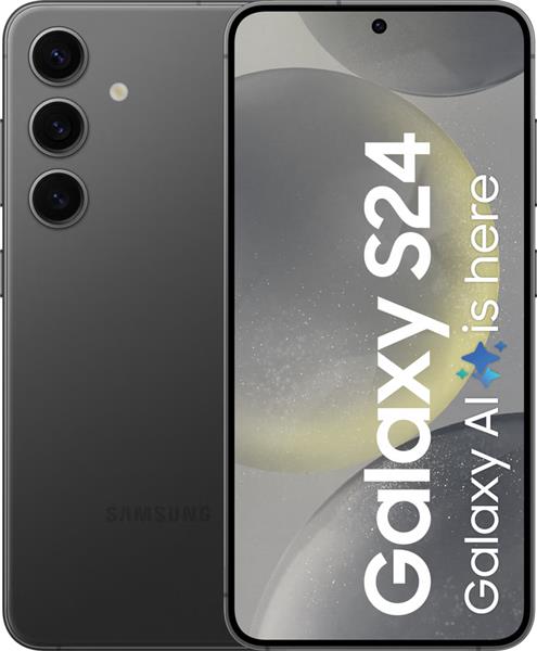 Grote foto nieuwstaat samsung galaxy s24 5g 128gb model 2024 zwart 12 maanden garantie computers en software overige computers en software