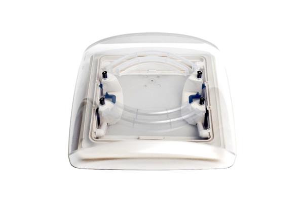 Grote foto mpk dakluik visionvent s eco wit 28x28cm vliegenhor caravans en kamperen caravan accessoires