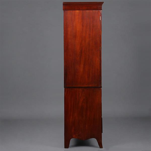 Grote foto strak en sober engels kabinet in prachtig donker mahonie 18e eeuws no.421010 antiek en kunst stoelen en banken