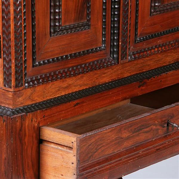 Grote foto klein hollands rariteiten of kruisvoet kabinetje met klep fantastische kwaliteit no.421020 antiek en kunst stoelen en banken