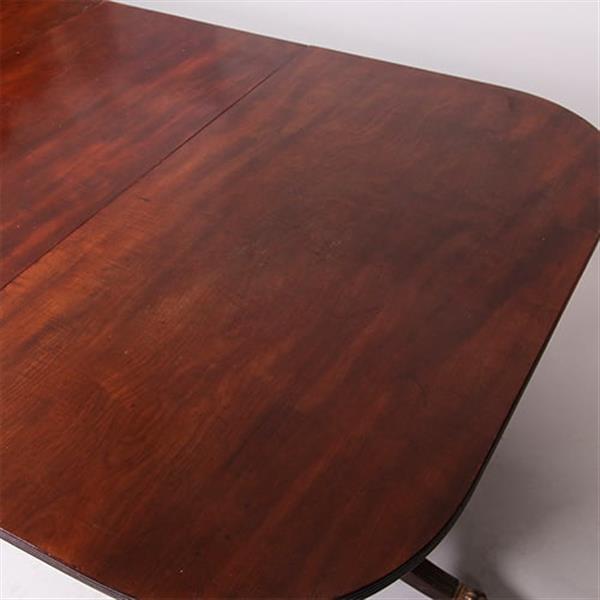 Grote foto engelse eetkamertafel waar heel goed armstoelen onder passen max lengte 2 22 m lang ca 1890 no.4120 antiek en kunst stoelen en banken