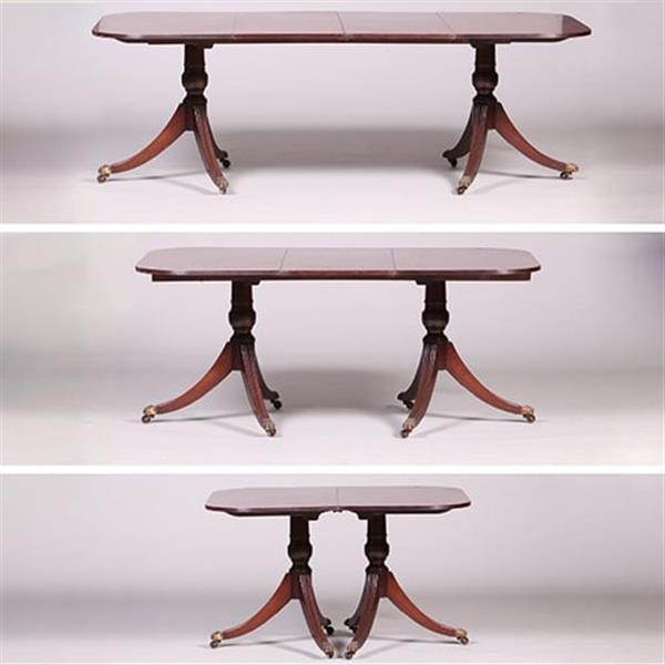 Grote foto engelse eetkamertafel waar heel goed armstoelen onder passen max lengte 2 22 m lang ca 1890 no.4120 antiek en kunst stoelen en banken