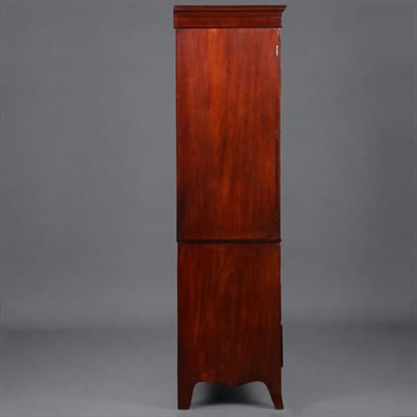 Grote foto strak en sober engels kabinet in prachtig donker mahonie 18e eeuws no.421010 antiek en kunst stoelen en banken