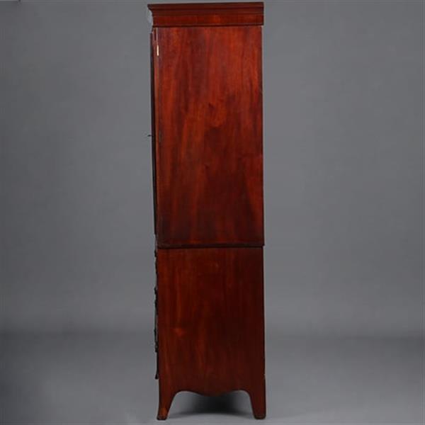 Grote foto strak en sober engels kabinet in prachtig donker mahonie 18e eeuws no.421010 antiek en kunst stoelen en banken