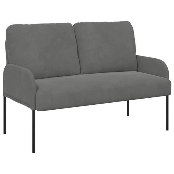 Grote foto vidaxl banken met kussen 110cm donkergrijs multiplex huis en inrichting bankstellen