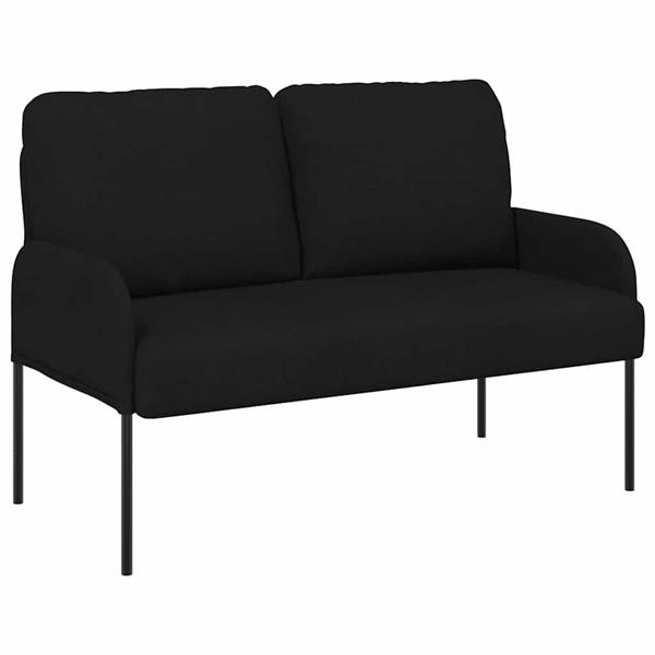 Grote foto vidaxl banken met kussen 110cm zwart multiplex huis en inrichting bankstellen