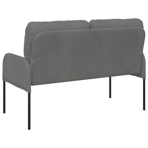 Grote foto vidaxl banken met kussen 110cm donkergrijs multiplex huis en inrichting bankstellen