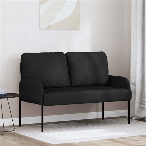 Grote foto vidaxl banken met kussen 110cm zwart multiplex huis en inrichting bankstellen