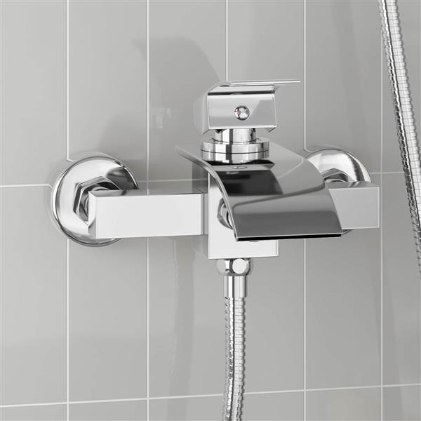 Grote foto vidaxl douchemengkraan chroom g 1 2 inch doe het zelf en verbouw sanitair