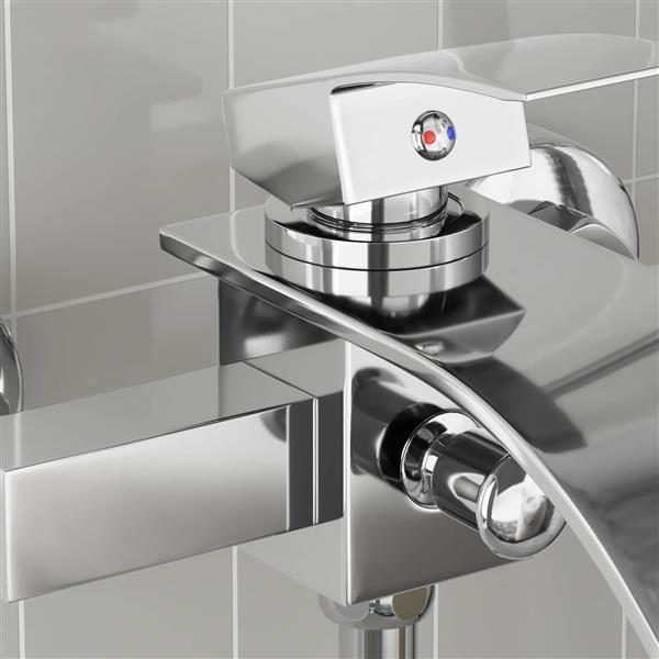 Grote foto vidaxl douchemengkraan chroom g 1 2 inch doe het zelf en verbouw sanitair
