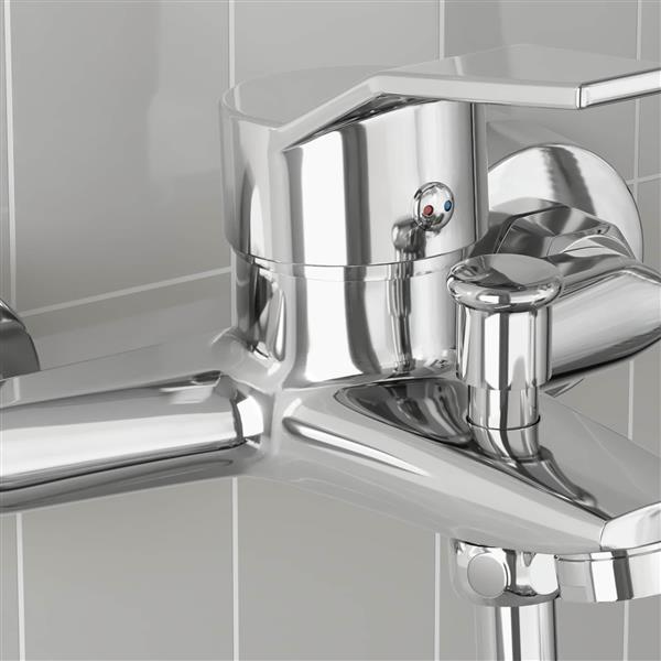 Grote foto vidaxl douchemengkraan chroom g 1 2 inch doe het zelf en verbouw sanitair