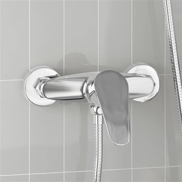 Grote foto vidaxl douchemengkraan chroom g 1 2 inch doe het zelf en verbouw sanitair