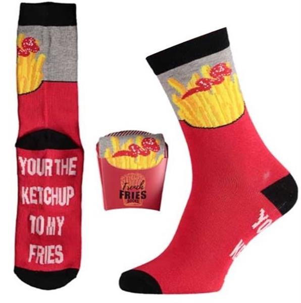Grote foto apollo french fries socks 42 47 kleding heren ondergoed